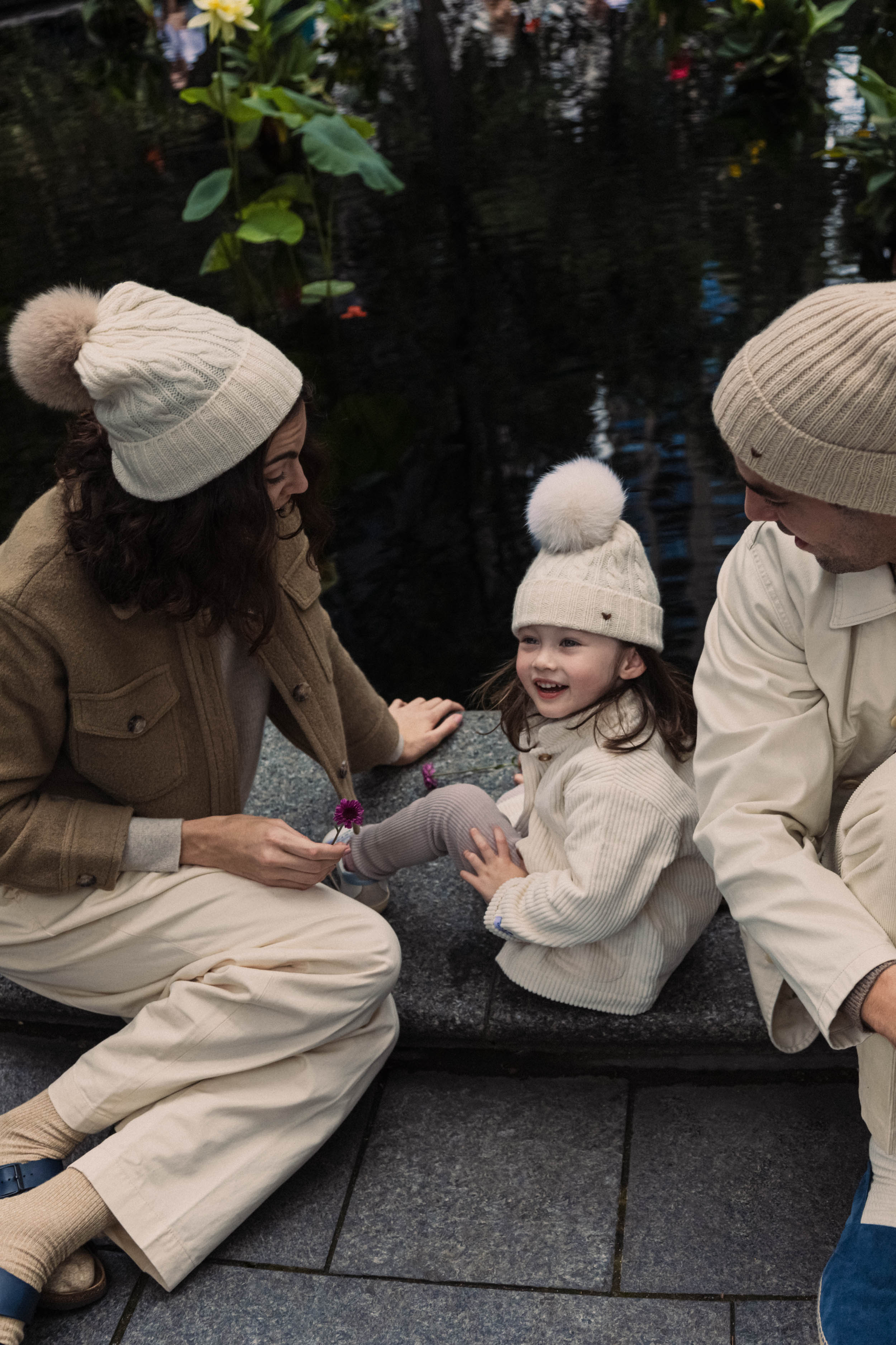 The Kids Cable Beanie – Milk