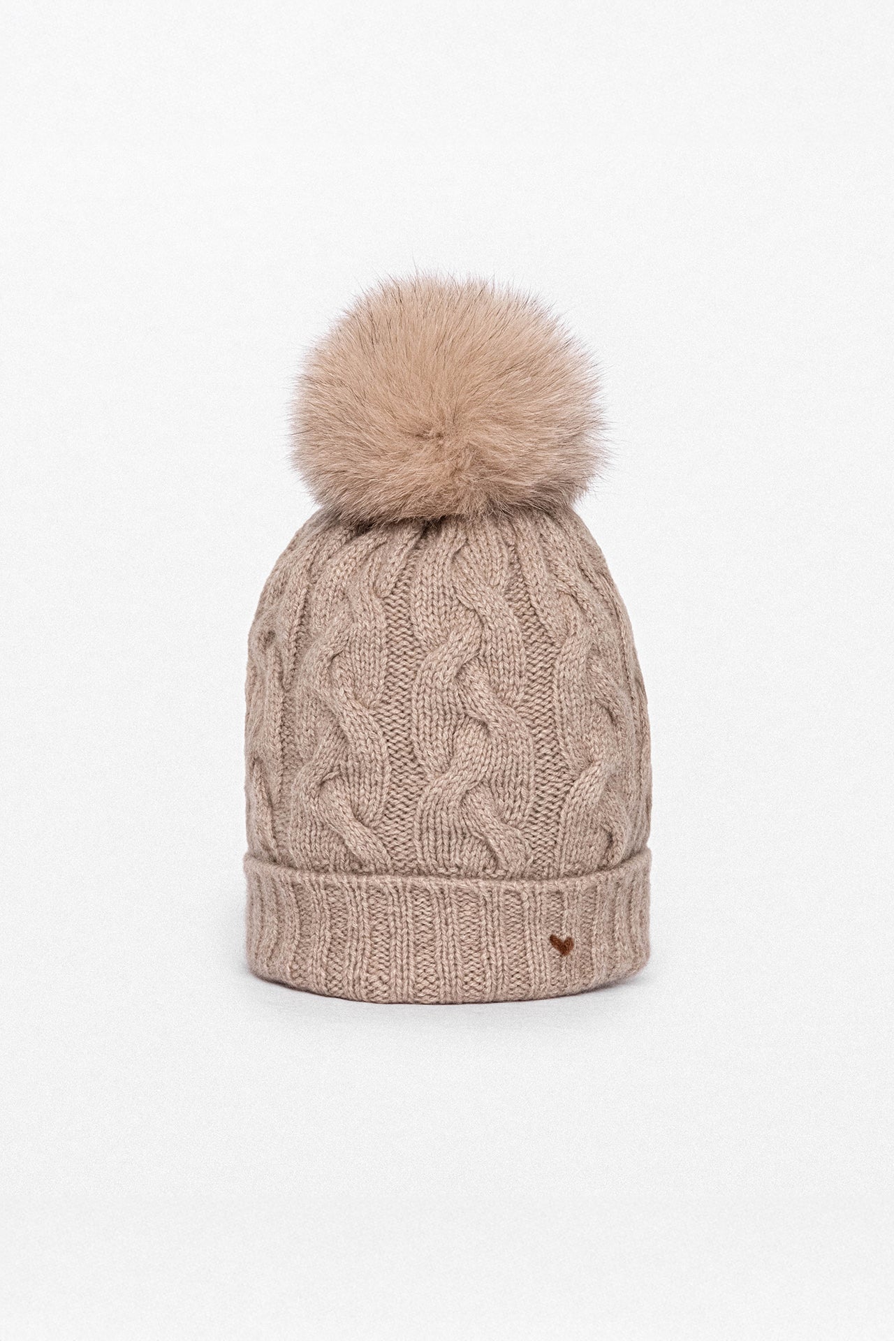 The Braid Beanie -  Taupe