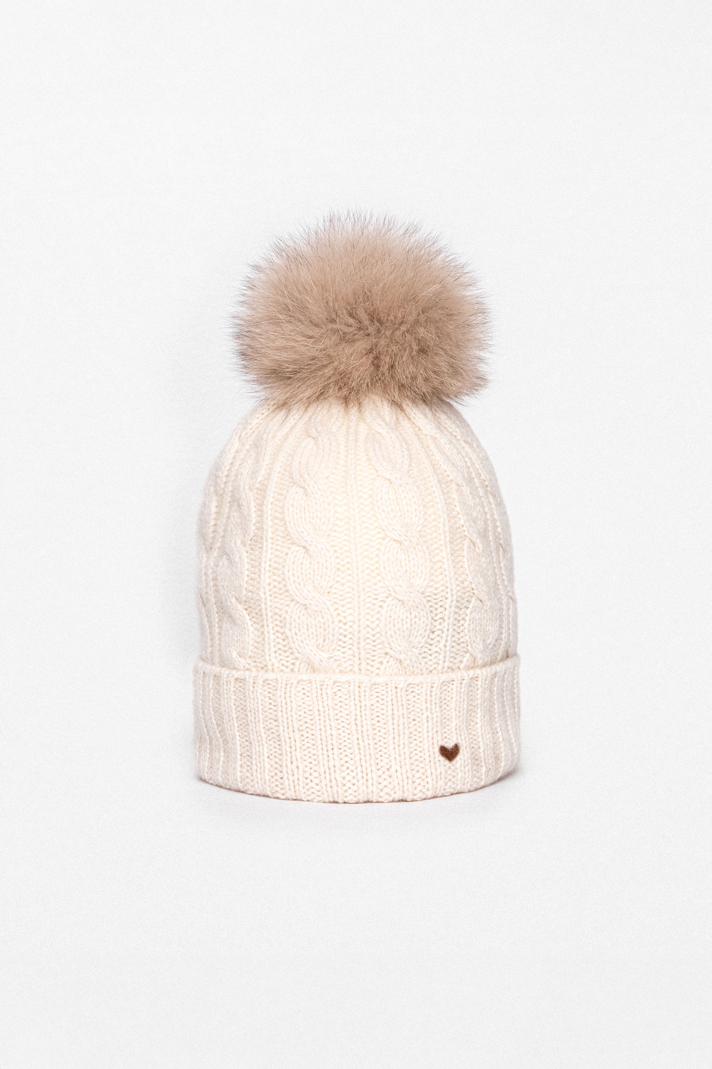 The Kids Cable Beanie – Milk (Generously Sized)