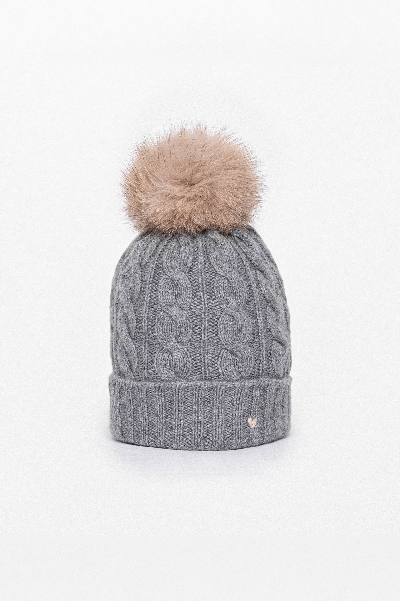 The Kids Cable Beanie – Grey Melange