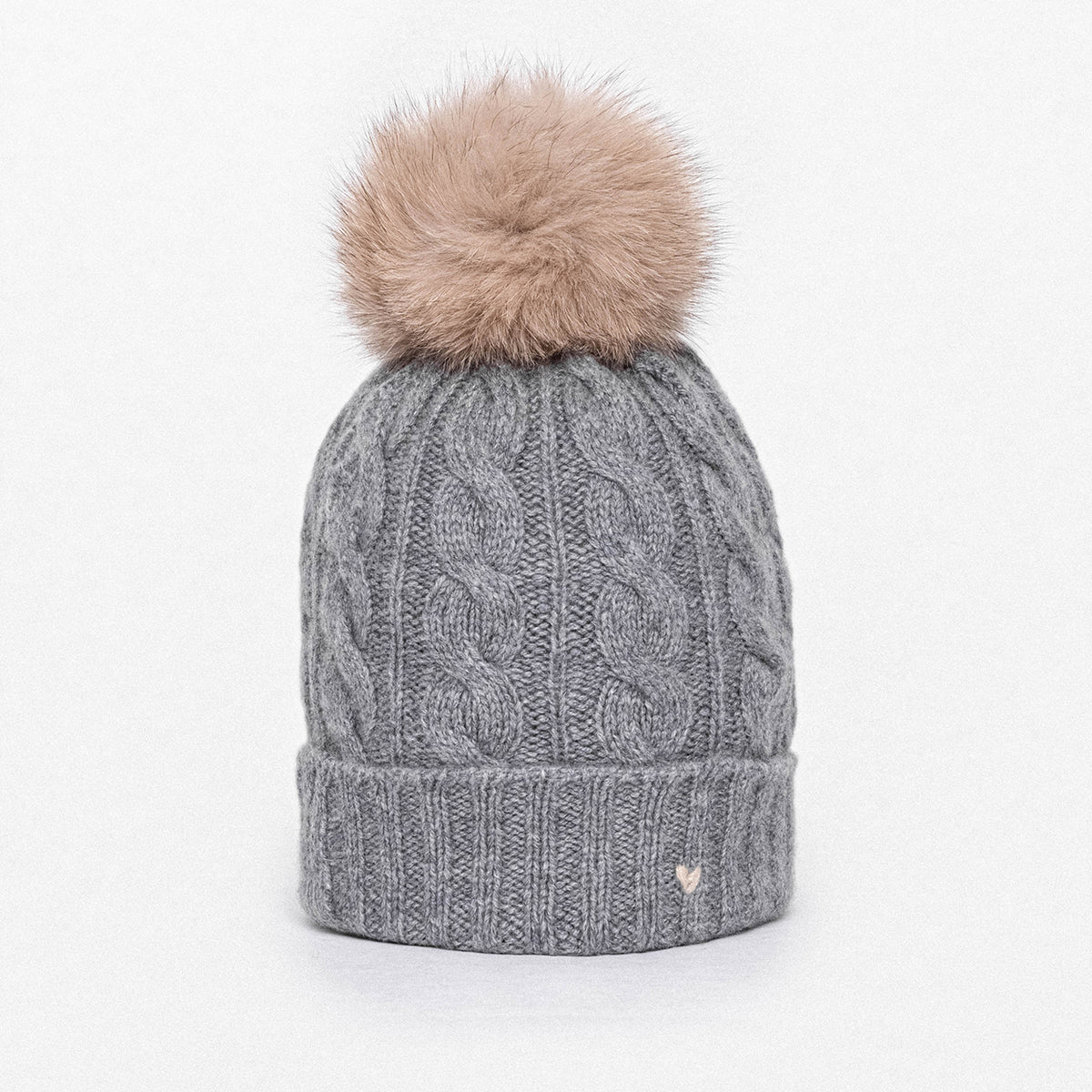 The Cable Beanie – Grey Melange