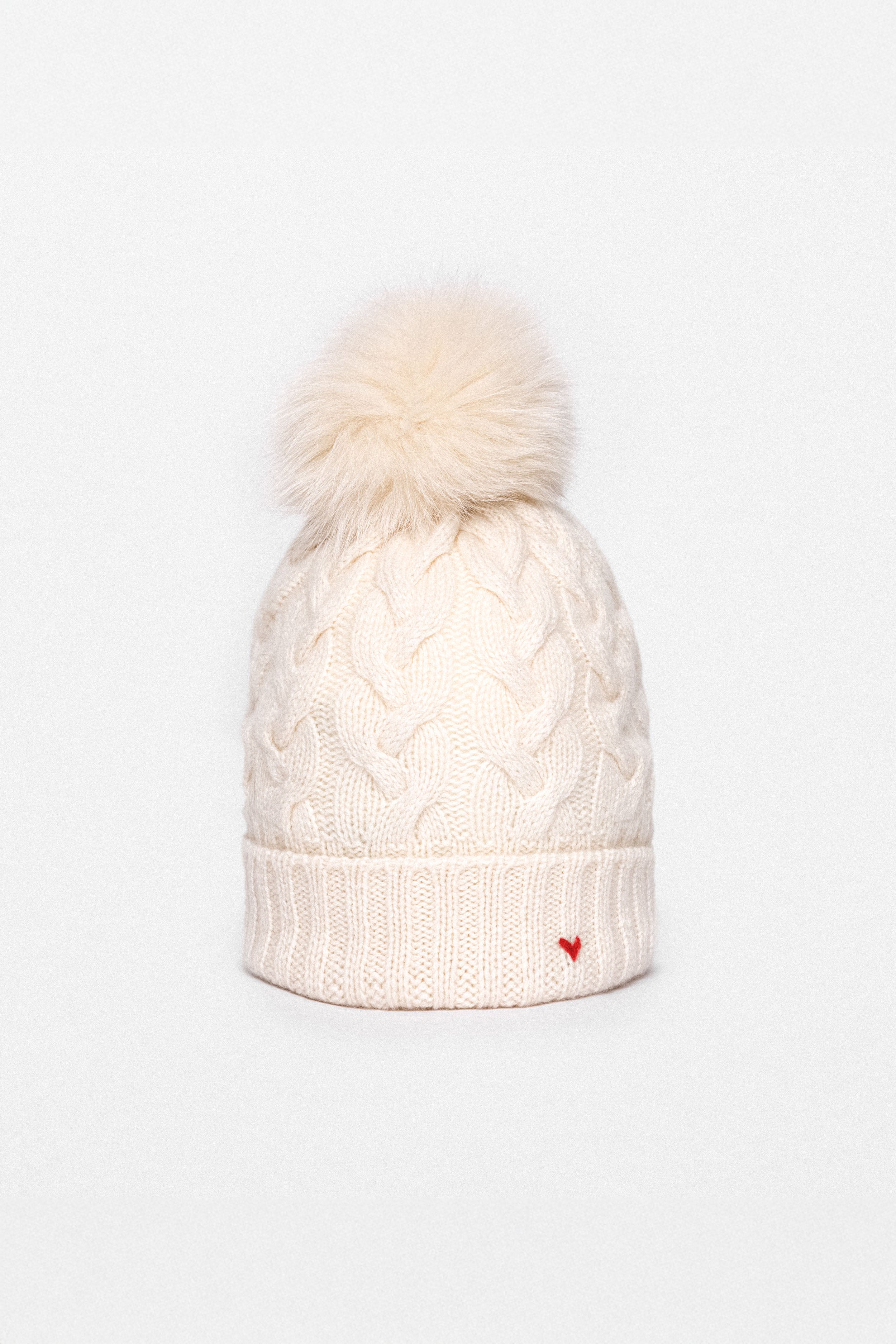 The Braid Beanie -  Milk