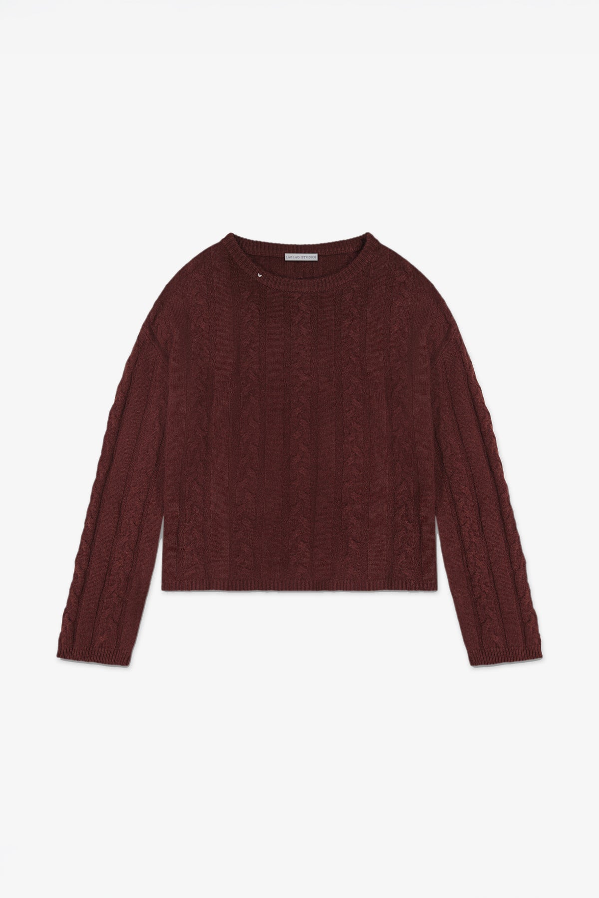 Marsha Cable in Cashmere - Chocolate